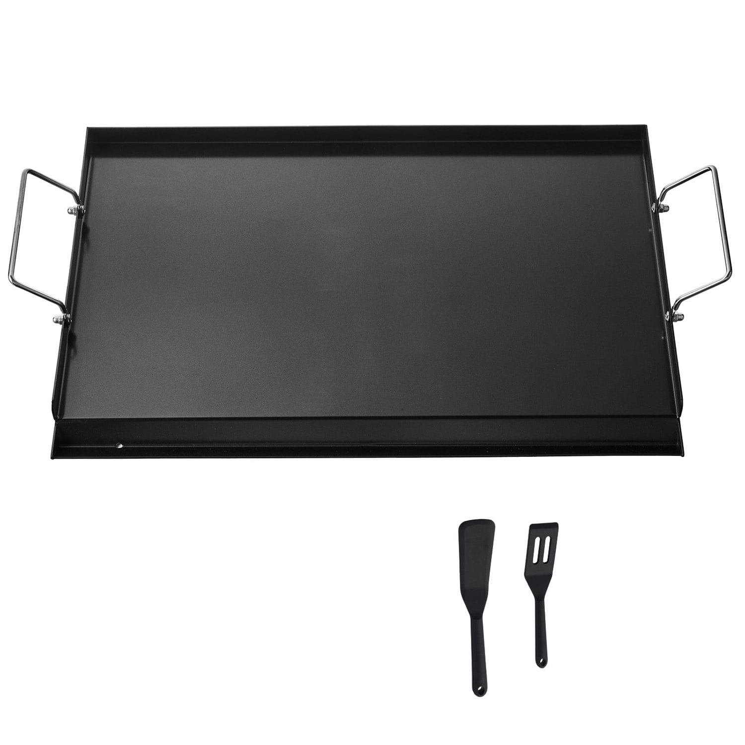 24x16 In Flat Top Griddle Carbon Steel Universal BBQ Grill Pan Cookware_voghion.com